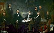 Francis B. Carpenter First Reading of the Emancipation Proclamation of President Lincoln Germany oil painting artist